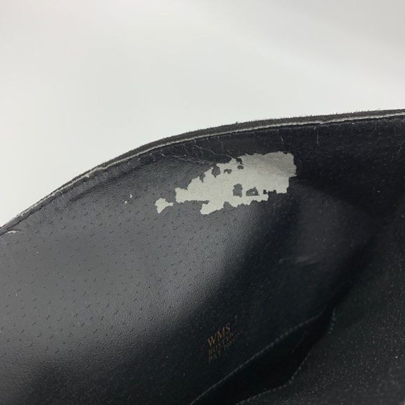 Report Womens Size 7 Flat Boots Faux Suede Vegan Sock Style Shaft 0848 Black - Picture 9 of 10